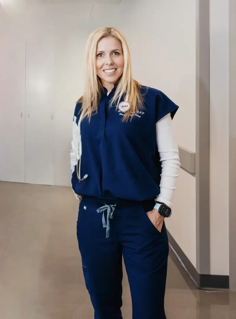 Dr. Mia Chorney, DNP, FNP-BC, menopause and hormone therapy telehealth practitioner at Amsara Health, Scottsdale, Arizona
